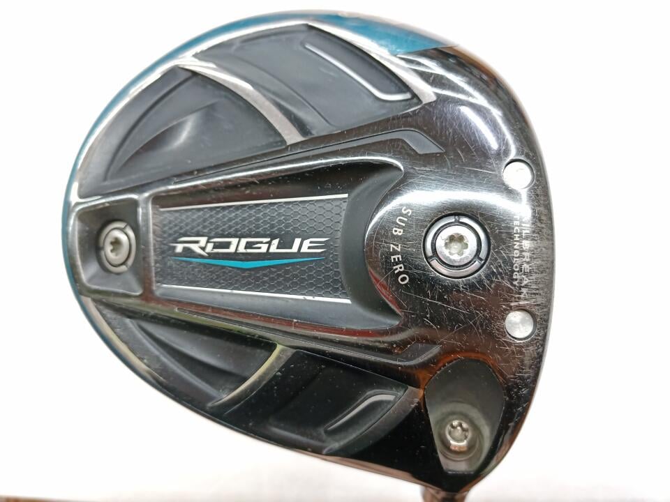 【中古】キャロウェイ ROGUE SUB ZERO ドライバー 9° Sフレックス 45.0インチ KUROKAGE　XM60 リシャフト品 Dランク 右利き用 Callaway ゴルフクラブ ローグサブゼロ ゴルフドゥ ゴルフ用品 GOLF DO 中古ゴ