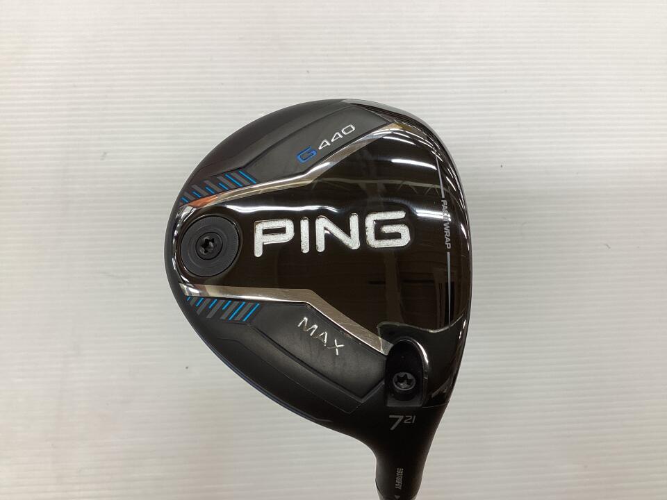 【中古】ピン G440 MAX フェアウェイウッド 7W 21° Sフレックス 42.0インチ ヘッドカバーあり TOUR 2.0 CHROME 75 Cランク 右利き用 PING ゴルフクラブ G440マックス ゴルフドゥ ゴルフ用品 GOLF DO 中古ゴ