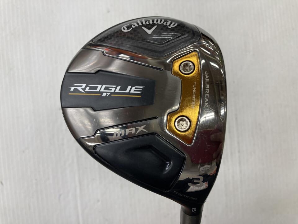 【中古】キャロウェイ ROGUE ST MAX US フェアウェイウッド 3W 15° Sフレックス 43.25インチ ヘッドカバーあり TENSEI AV Blue 65 ’22 Cランク 右利き用 Callaway ゴルフクラブ ローグSTマックス ゴルフドゥ