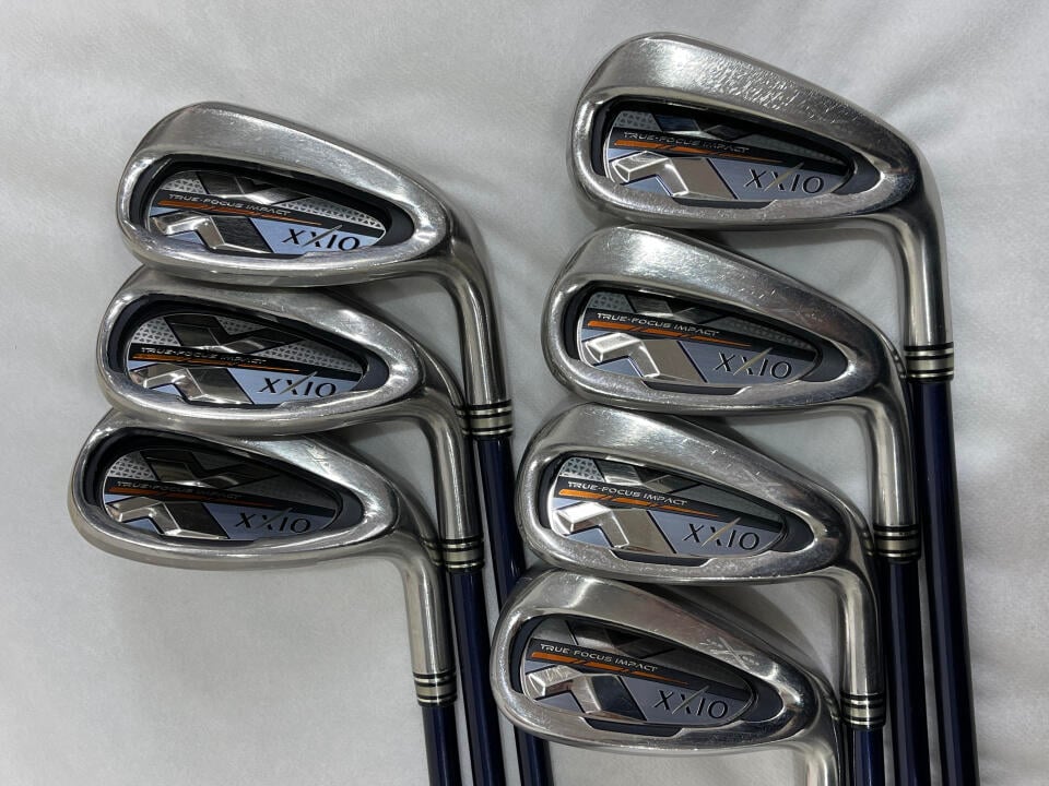 【中古】ダンロップ XXIO 10 ネイビー アイアンセット 26° Rフレックス 37.75インチ MP1000 ネイビー Cランク 右利き用 DUNLOP ゴルフクラブ ゼクシオ10 ゴルフドゥ ゴルフ用品 GOLF DO 中古ゴルフクラ