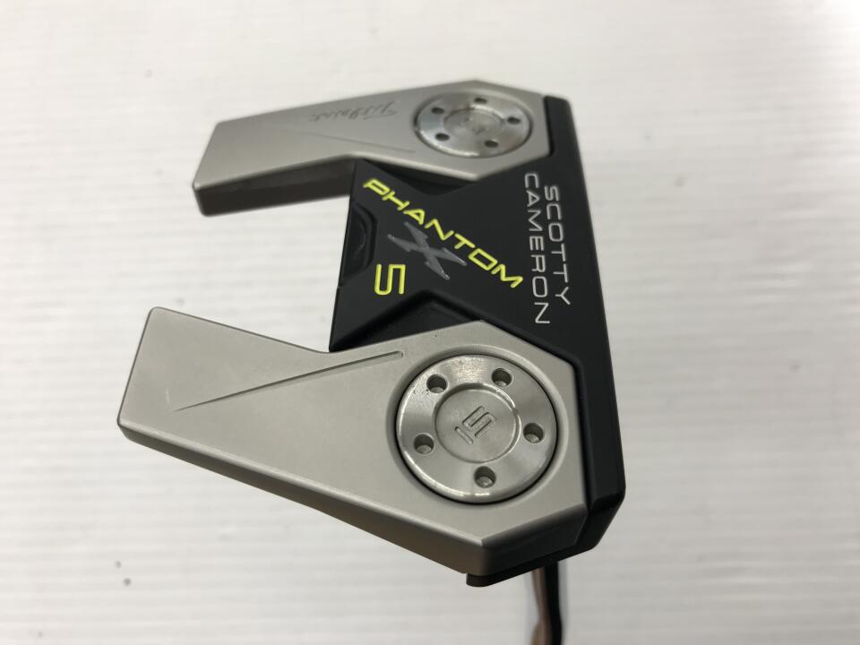 【中古】タイトリスト SC PHANTOM X 5 パター 33.0インチ ヘッドカバーあり オリジナルスチール Cランク 右利き用 Titleist ゴルフクラブ スコッティキャメロン ファントムエックス ゴルフドゥ ゴ｜ゴルフ ドゥ 中古クラブ店