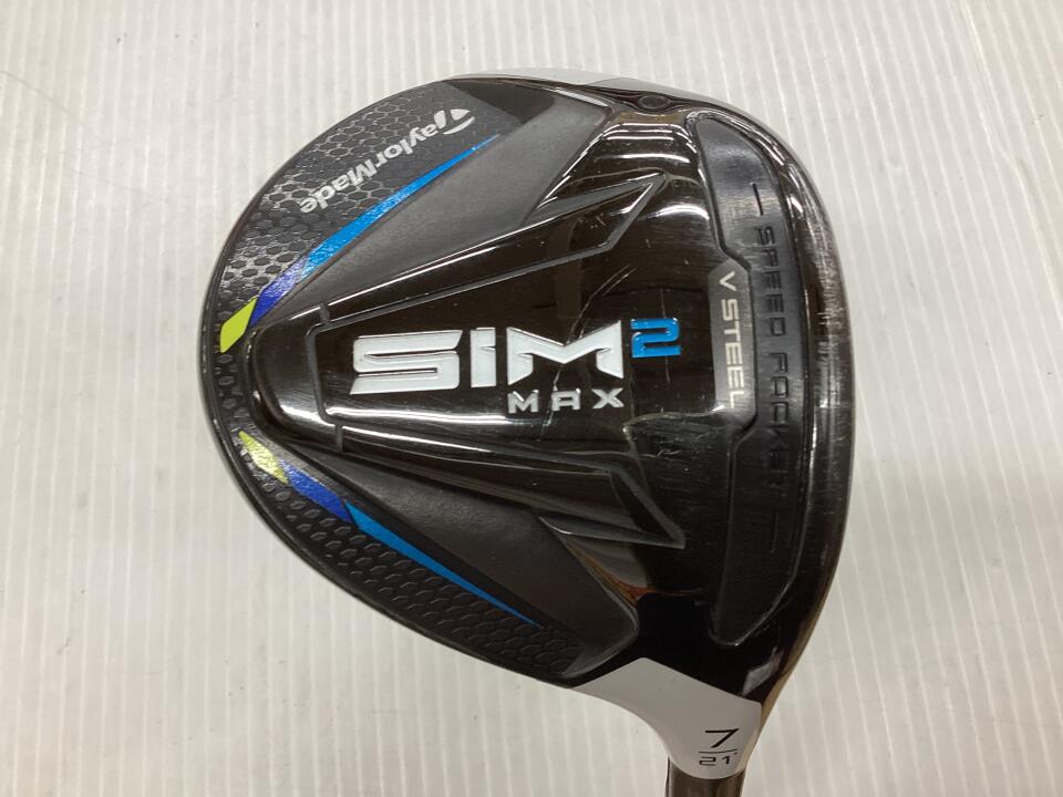 【中古】テーラーメイド SIM2 MAX フェアウェイウッド 7W 21° Xフレックス 41.75インチ ツアーAD MJ-8 リシャフト品 Dランク 右利き用 Taylormade ゴルフクラブ シム2マックス ゴルフドゥ ゴルフ用品 GO