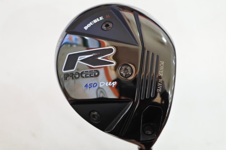 【中古】ジャスティック PROCEED DOUBLE-R 450 DEEP ドライバー 10.5° IVフレックス 45.75インチ ヘッドカバーあり バーニングエンジェルIV リシャフト品 Cランク 右利き用 JUSTICK ゴルフクラブ ゴルフ