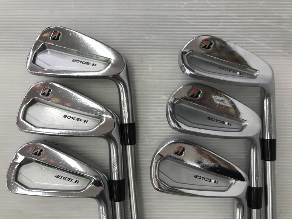 【中古】ブリヂストン TOUR B 201CB アイアンセット 24.5° Sフレックス 37.75インチ KBS TOUR リシャフト品 Cランク 右利き用 BRIDGESTONE ゴルフクラブ ゴルフドゥ ゴルフ用品 GOLF DO 中古ゴルフクラブ