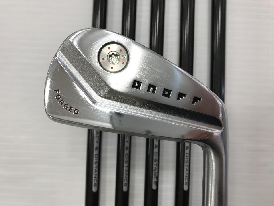 【中古】グローブライド ONOFF FORGED KURO 2022 アイアンセット Sフレックス 38.0インチ ツアーAD AD-85 リシャフト品 Cランク 右利き用 GLOBERIDE ゴルフクラブ オノフフォージド ゴルフドゥ ゴルフ用