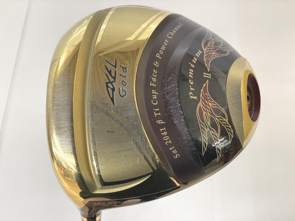 【中古】ツルヤ アクセル Gold Premium ２ ドライバー 10.5° Rフレックス 46.5インチ アクセル Gold Premium ２ Cランク 左利き用 TSURUYA ゴルフクラブ ゴルフドゥ ゴルフ用品 GOLF DO 中古ゴルフクラブ