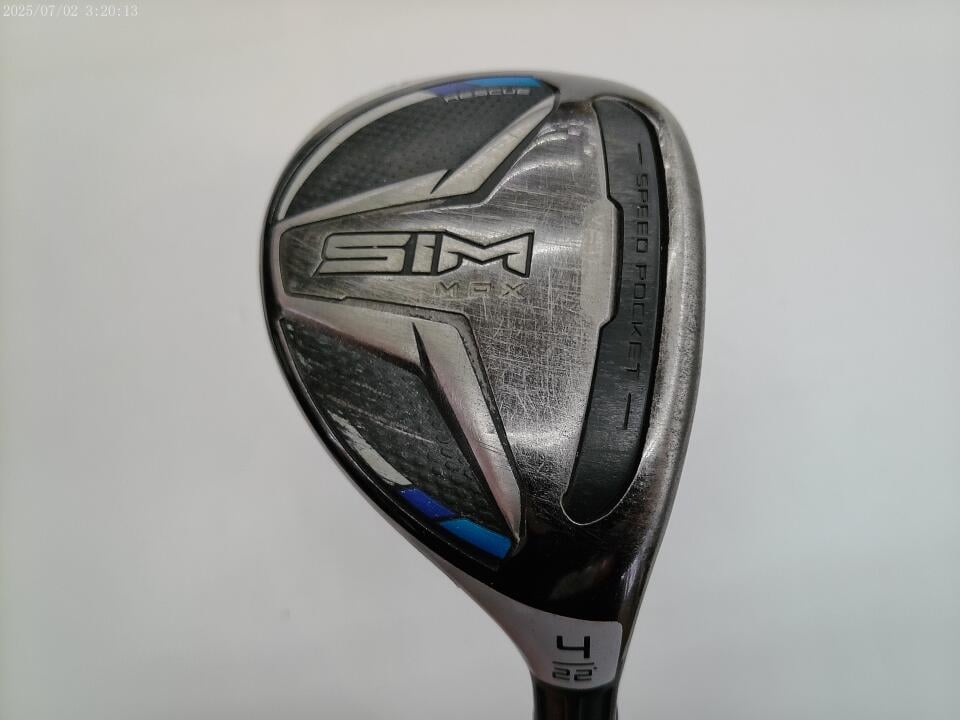 【中古】テーラーメイド SIM MAX ユーティリティ 22&deg; Xフレックス 39.75インチ ツアーAD U-85 リシャフト品 Dランク 右利き用 Taylormade ゴルフクラブ シムマックス ゴルフドゥ ゴルフ用品 GOLF DO 中｜ゴルフ ドゥ 中古クラブ店