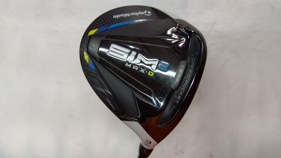 【中古】テーラーメイド SIM2 MAX-D フェアウェイウッド 3W 16° SRフレックス 43.25インチ ヘッドカバーあり TENSEI BLUE TM50(SIM2) Cランク 右利き用 Taylormade ゴルフクラブ シム2マックスD ゴルフドゥ