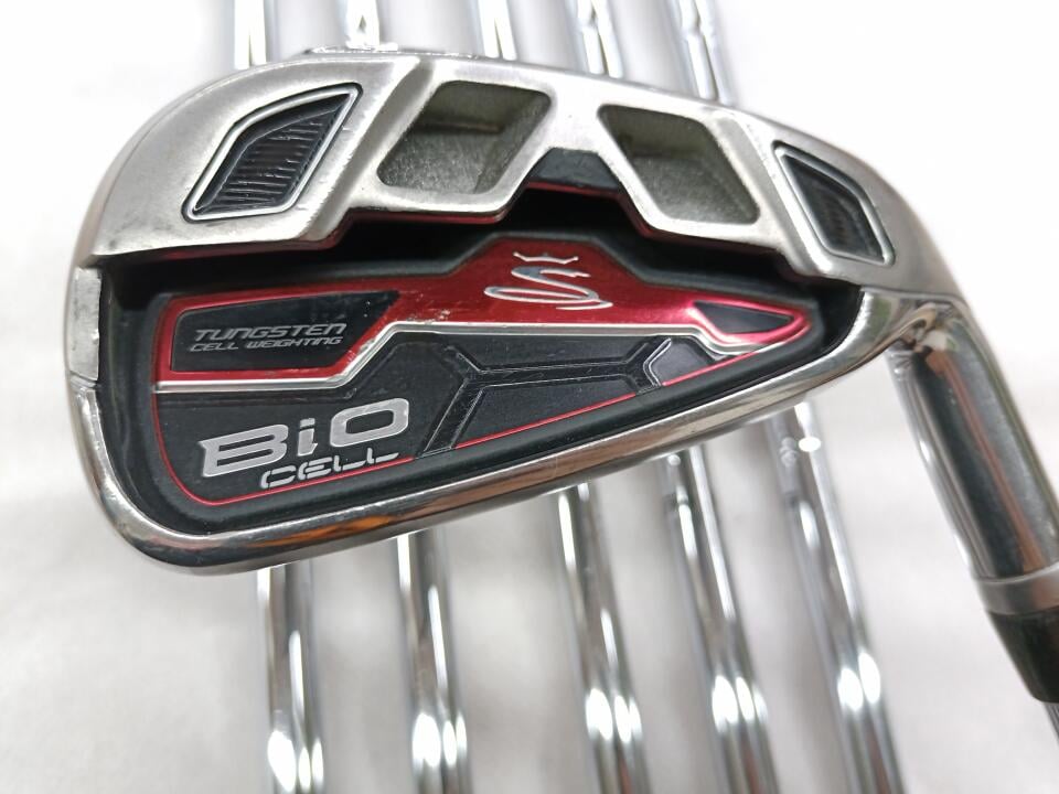 【中古】コブラ BiO CELL RED US アイアンセット Sフレックス 38.5インチ ダイナライト 85 Dランク 右利き用 COBRA ゴルフクラブ ゴルフドゥ ゴルフ用品 GOLF DO 中古ゴルフクラブ