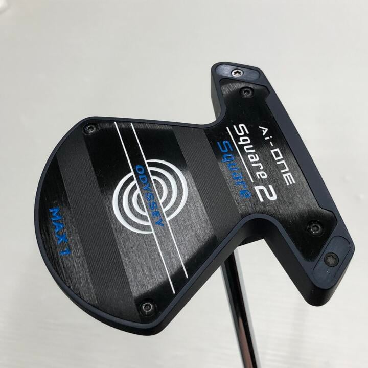 【中古】オデッセイ Ai-ONE Square 2 Square MAX 1 パター 34.0インチ ヘッドカバーあり オリジナルスチール Cランク 右利き用 ODYSSEY ゴルフクラブ ゴルフドゥ ゴルフ用品 GOLF DO 中古ゴルフクラブ