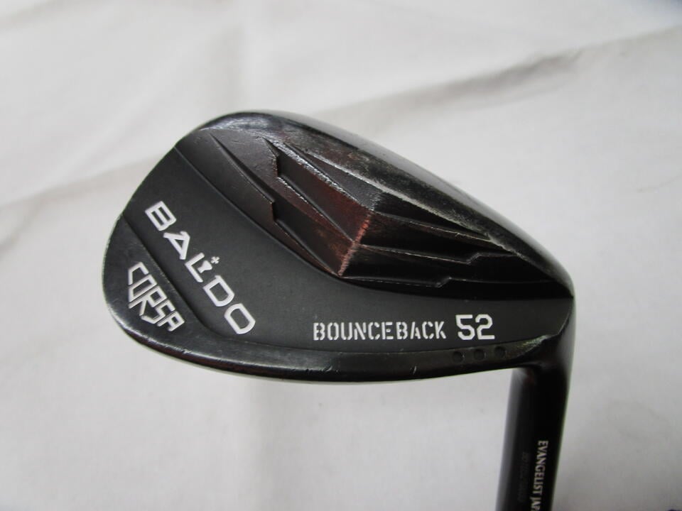 【中古】【訳あり】バルド CORSA FORGED BOUNCE BACK TOUR BLACK 2022 ウェッジ 52° X100フレックス 35.0インチ ◆ﾘｼｬﾌﾄ◆※ｻﾋﾞあり※ダイナミックゴールド リシャフト品 Cランク 右利き用 BALDO ゴ