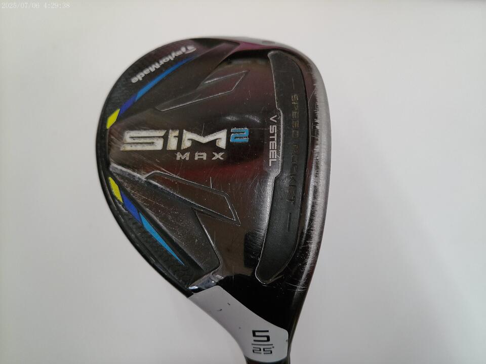 【中古】テーラーメイド SIM2 MAX ユーティリティ 25° Rフレックス 39.25インチ ヘッドカバーあり TENSEI BLUE TM60(SIM2) Dランク 右利き用 Taylormade ゴルフクラブ シム2マックス ゴルフドゥ ゴルフ用品