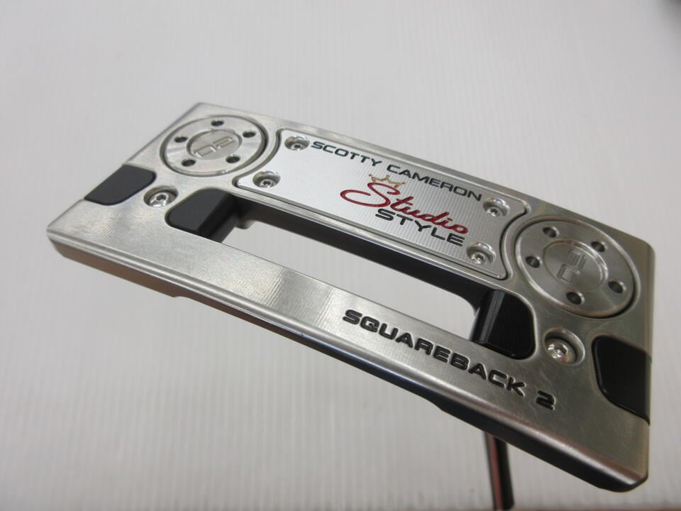 【中古】タイトリスト SC STUDIO STYLE SQUAREBACK 2 パター 33.0インチ ヘッドカバーあり オリジナルスチール Cランク 右利き用 Titleist ゴルフクラブ スコッティキャメロン スタジオスタイル ゴルフ