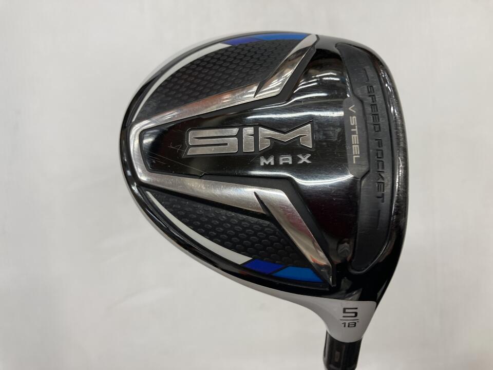 【中古】テーラーメイド SIM MAX フェアウェイウッド 5W 18° Xフレックス 42.0インチ ﾂｱｰAD MJ-7 リシャフト品 Dランク 右利き用 Taylormade ゴルフクラブ シムマックス ゴルフドゥ ゴルフ用品 GOLF