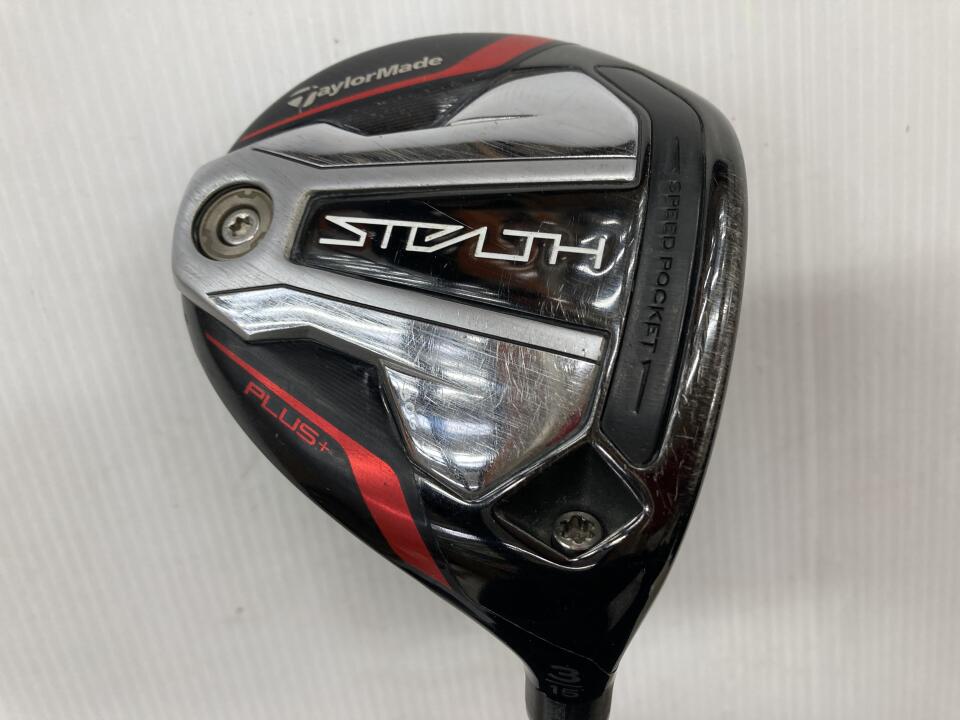 【中古】テーラーメイド STEALTH PLUS+ フェアウェイウッド 3W 15° Sフレックス 43.25インチ ﾃﾞｨｱﾏﾅ TM50 リシャフト品 Cランク 右利き用 Taylormade ゴルフクラブ ステルスプラス ゴルフドゥ ゴ