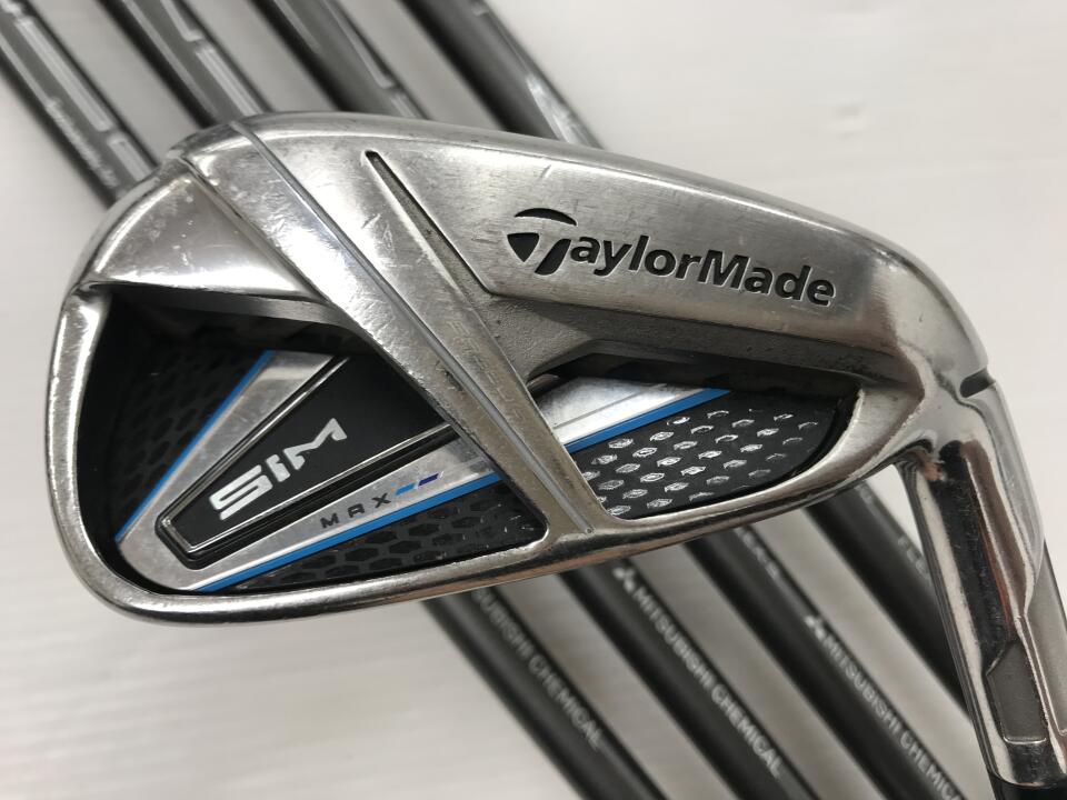 【中古】テーラーメイド SIM MAX アイアンセット Sフレックス 37.75インチ TENSEI BLUE TM60 Dランク 右利き用 Taylormade ゴルフクラブ シムマックス ゴルフドゥ ゴルフ用品 GOLF DO 中古ゴルフクラブ