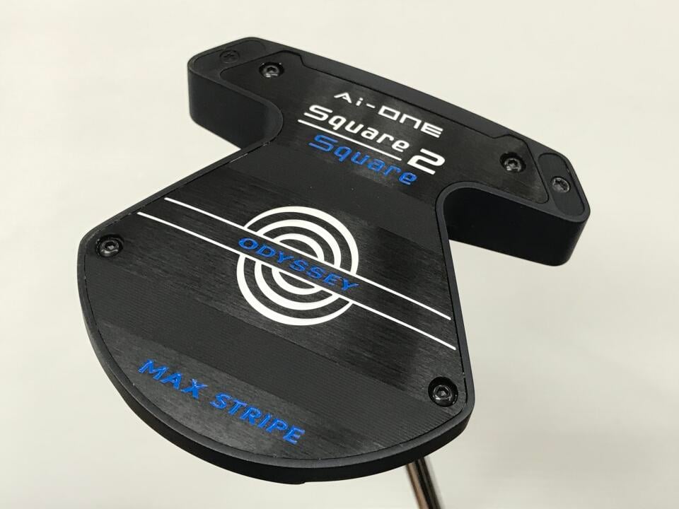 【中古】オデッセイ Ai-ONE Square 2 Square MAX STRIPE パター 34.0インチ ヘッドカバーあり オリジナルスチール Cランク 右利き用 ODYSSEY ゴルフクラブ ゴルフドゥ ゴルフ用品 GOLF DO 中古ゴルフクラブ