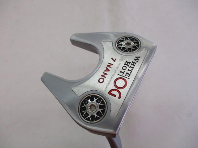 【中古】オデッセイ ホワイト ホット OG #7 NANO パター 34.0インチ ヘッドカバーあり STROKE LAB Cランク 右利き用 ODYSSEY ゴルフクラブ ゴルフドゥ ゴルフ用品 GOLF DO 中古ゴルフクラブ