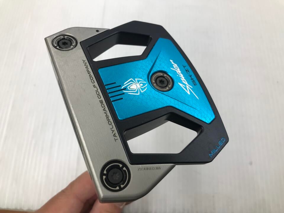 【中古】テーラーメイド Spider 5K-ZT STANDARD パター 34.0インチ ヘッドカバーあり KBS CT TOUR PUTTER(Black) Cランク 左利き用 Taylormade ゴルフクラブ ゴルフドゥ ゴルフ用品 GOLF DO 中古ゴルフクラブ