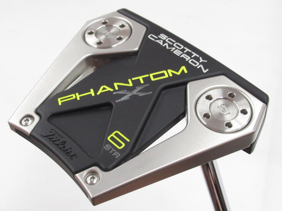 【中古】タイトリスト SC PHANTOM X 6STR パター 34.0インチ ヘッドカバーあり オリジナルスチール Cランク 右利き用 Titleist ゴルフクラブ スコッティキャメロン ファントムエックス ゴルフドゥ