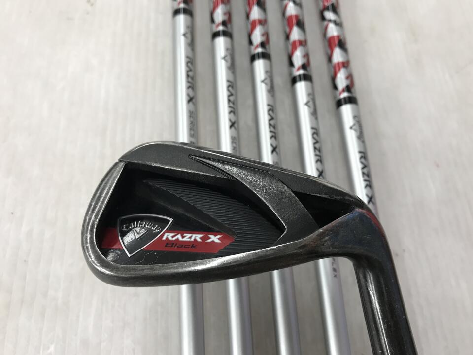 【中古】キャロウェイ RAZR X BLACK アイアンセット SRフレックス 38.5インチ RAZR X シリーズ Dランク 右利き用 Callaway ゴルフクラブ ゴルフドゥ ゴルフ用品 GOLF DO 中古ゴルフクラブ