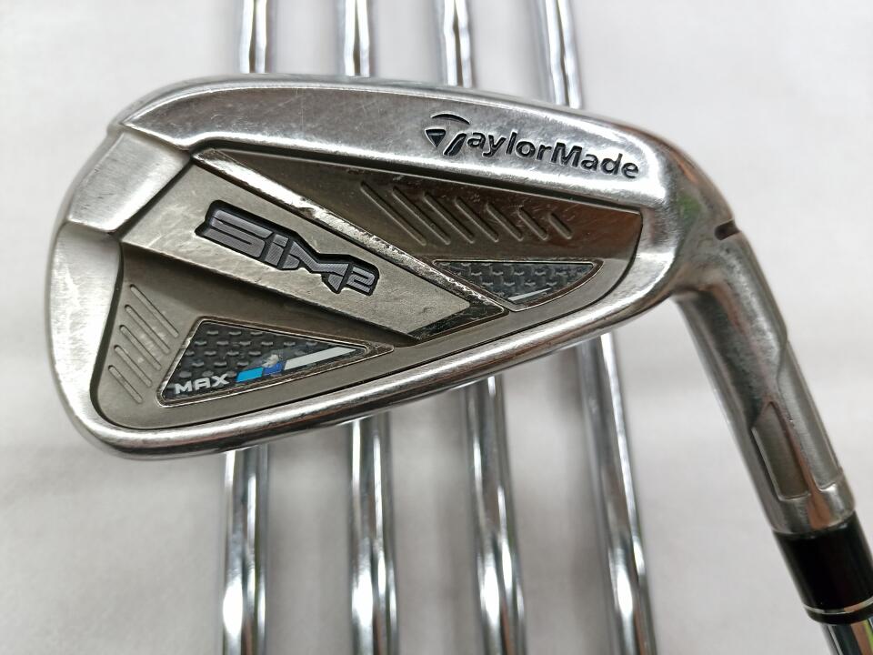 【中古】テーラーメイド SIM2 MAX アイアンセット 25° Sフレックス 37.875インチ KBS MAX MT85 JP Cランク 右利き用 Taylormade ゴルフクラブ シム2マックス ゴルフドゥ ゴルフ用品 GOLF DO 中古ゴルフクラ