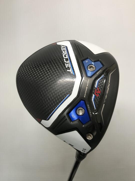 【中古】コブラ AEROJET LS ドライバー 9° Sフレックス 45.25インチ ヘッドカバーあり ｸﾞﾗﾌｧｲﾄﾃﾞｻﾞｲﾝ ﾂｱｰG　JYS-6.5 リシャフト品 Cランク 右利き用 COBRA ゴルフクラブ エアロジェ