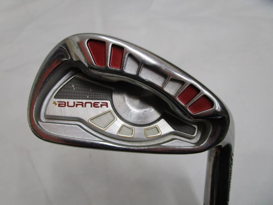 【中古】テーラーメイド バーナー アイアン (2007) アイアンセット 27° Rフレックス 37.75インチ ◆差し戻し◆ﾘｱｯｸｽ ｽｰﾊﾟｰﾌｧｽﾄ55 リシャフト品 Dランク 右利き用 Taylormade ゴルフ