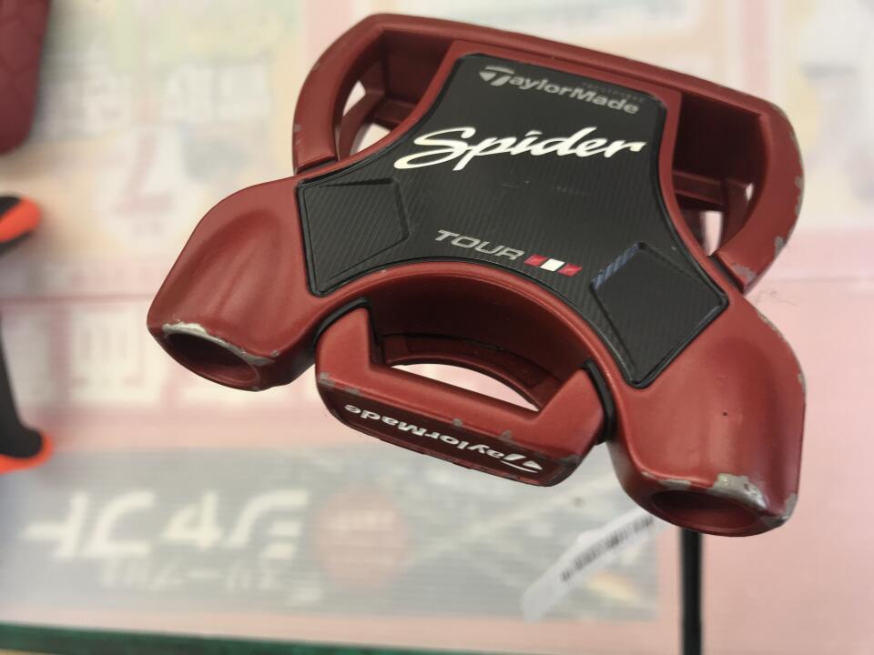 【中古】テーラーメイド Spider TOUR Red パター 33.0インチ ヘッドカバーあり オリジナルスチール Cランク 右利き用 Taylormade ゴルフクラブ ゴルフドゥ ゴルフ用品 GOLF DO 中古ゴルフクラブ