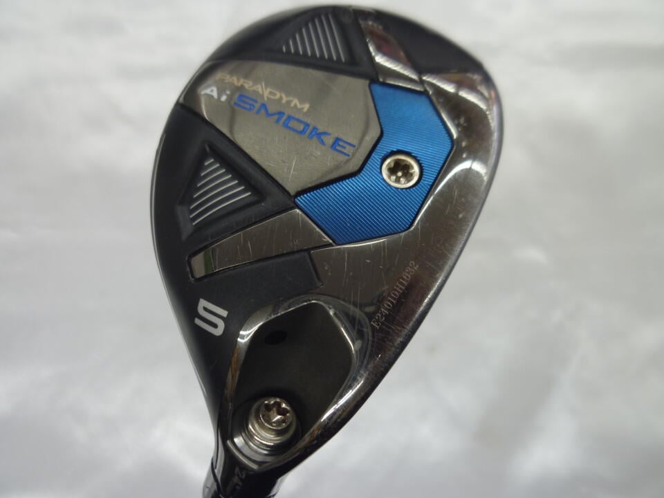 【中古】キャロウェイ PARADYM Ai SMOKE ユーティリティ 24° SRフレックス 39.25インチ ヘッドカバーあり スピーダーHB65 リシャフト品 Dランク 右利き用 Callaway ゴルフクラブ パラダイムAiスモーク