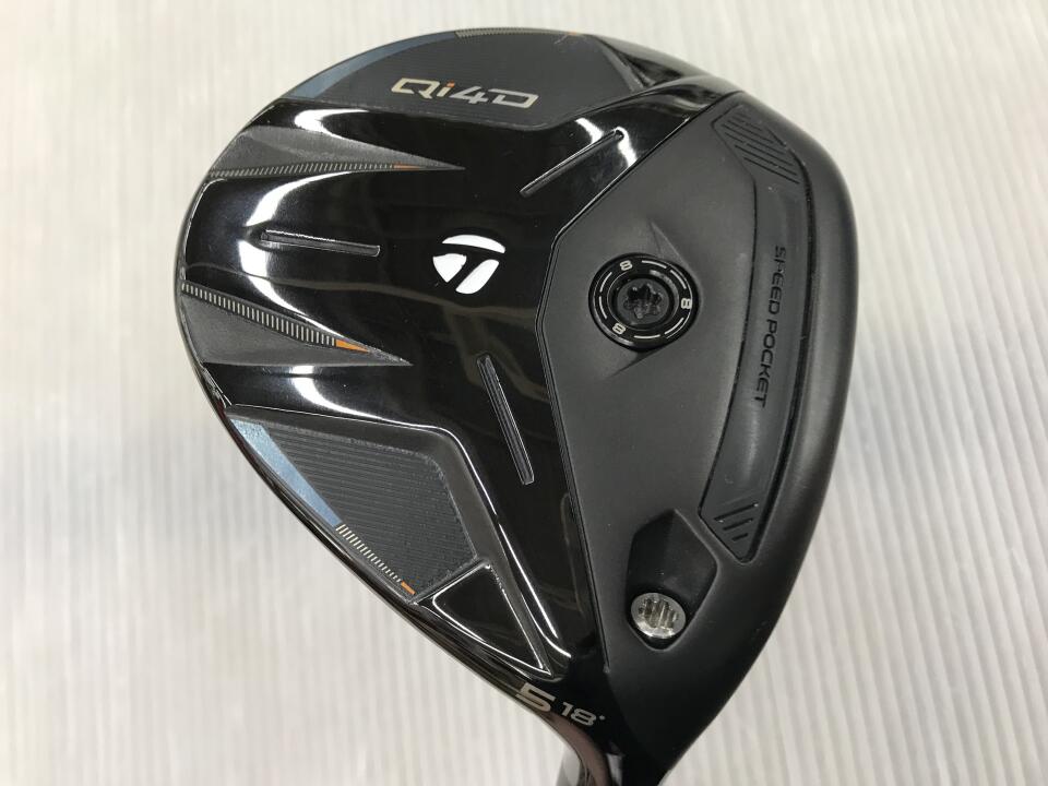 【中古】テーラーメイド Qi4D フェアウェイウッド 5W 18° Sフレックス 42.25インチ ヘッドカバーあり SPEEDER NX バイオレット　60 リシャフト品 Aランク 右利き用 Taylormade ゴルフクラブ ゴルフドゥ