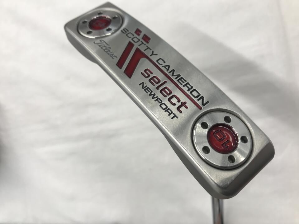 【中古】タイトリスト SC Select NEWPORT 2014 パター 35.0インチ ヘッドカバーあり オリジナルスチール Cランク 右利き用 Titleist ゴルフクラブ スコッティキャメロン セレクト ニューポート ゴルフ