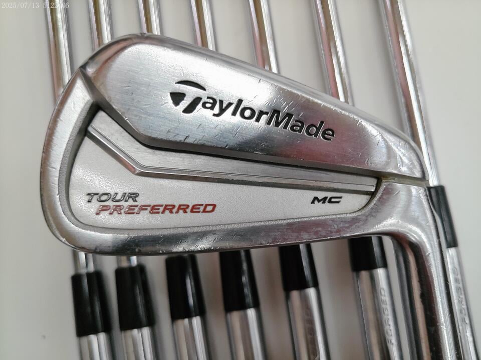 【中古】テーラーメイド ツアープリファード MC 2014 アイアンセット Sフレックス 37.75インチ KBS TOUR C-TAPER 95 Cランク 右利き用 Taylormade ゴルフクラブ ゴルフドゥ ゴルフ用品 GOLF DO 中古ゴルフ