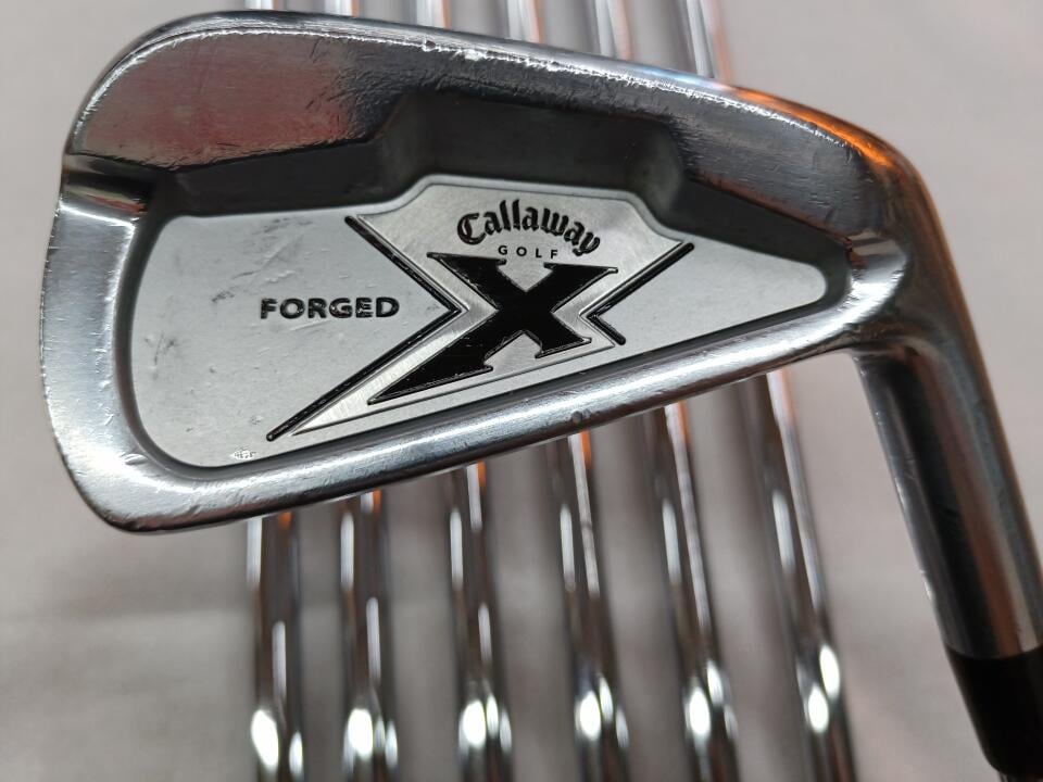 【中古】キャロウェイ Xフォージドアイアン US アイアンセット 38.0インチ ライフルプロジェクトX フライテッド Dランク 右利き用 Callaway ゴルフクラブ ゴルフドゥ ゴルフ用品 GOLF DO 中古ゴル