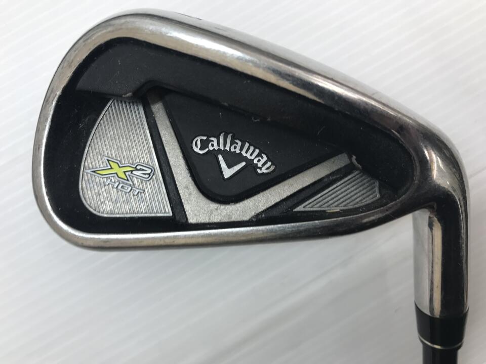 【中古】キャロウェイ X2 HOT アイアンセット 23° Rフレックス 38.25インチ X2 HOT Cランク 右利き用 Callaway ゴルフクラブ ゴルフドゥ ゴルフ用品 GOLF DO 中古ゴルフクラブ
