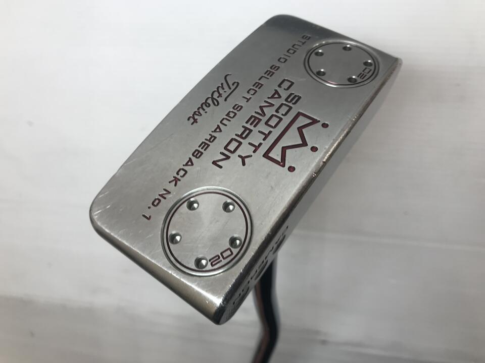 【中古】タイトリスト SC スタジオセレクト スクエアバック パター 33.0インチ ヘッドカバーあり オリジナルスチール Dランク 右利き用 Titleist ゴルフクラブ ゴルフドゥ ゴルフ用品 GOLF DO 中