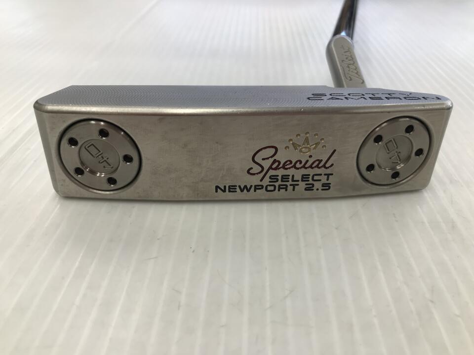 【中古】タイトリスト SC Special SELECT NEWPORT 2.5 パター 33.0インチ ヘッドカバーあり オリジナルスチール Cランク 右利き用 Titleist ゴルフクラブ スコッティキャメロン スペシャルセレクト ニュ