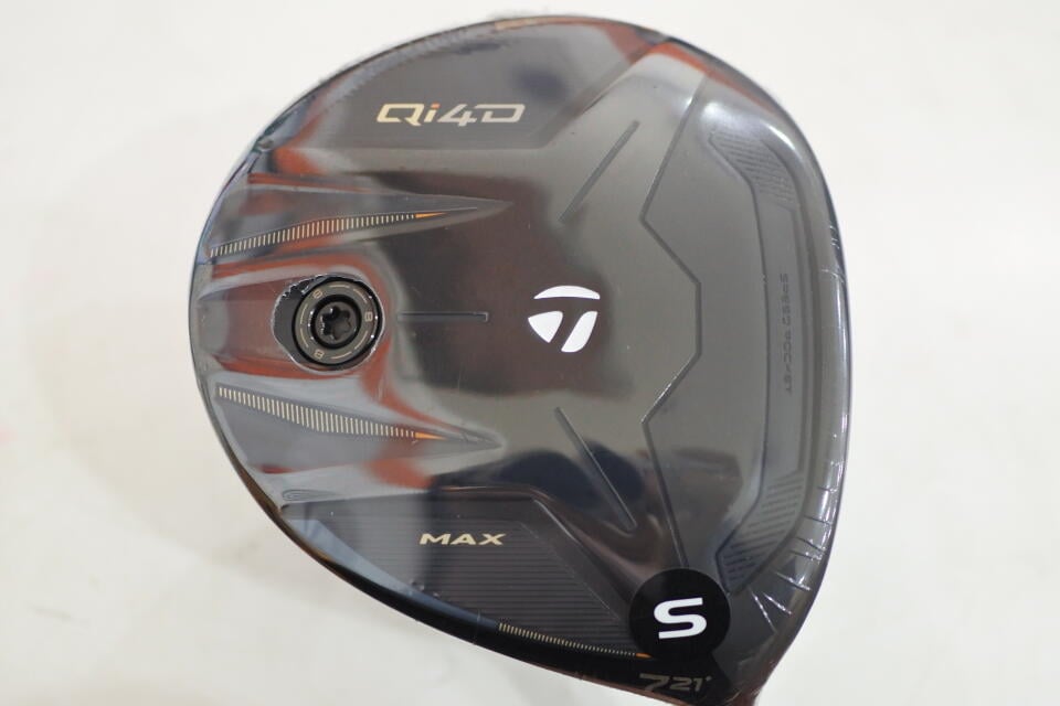 【中古】テーラーメイド Qi4D MAX フェアウェイウッド 7W 21° Sフレックス 41.75インチ ヘッドカバーあり REAX 55 (Qi4D) Sランク 右利き用 Taylormade ゴルフクラブ Qi4Dマックス ゴルフドゥ ゴルフ用品 G