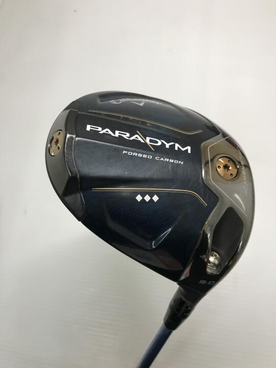 【中古】キャロウェイ PARADYM ◆◆◆ ドライバー 9° Sフレックス 45.25インチ ヘッドカバーあり Speeder661EVOLUTION5 リシャフト品 Cランク 右利き用 Callaway ゴルフクラブ パラダイム トリプルダイヤ