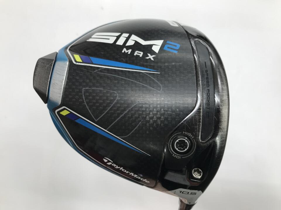 【中古】テーラーメイド SIM2 MAX ドライバー 10.5° SRフレックス 45.5インチ ヘッドカバーあり VANQUISH　4 リシャフト品 Dランク 右利き用 Taylormade ゴルフクラブ シム2マックス ゴルフドゥ ゴルフ
