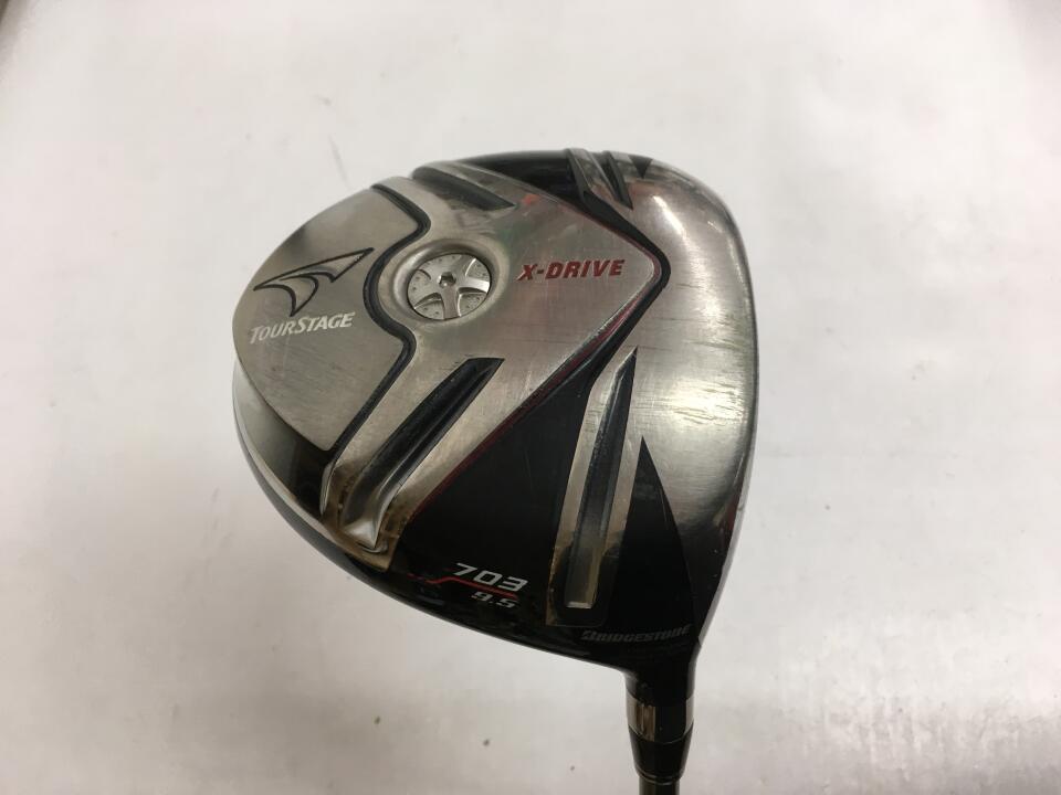 【中古】【訳あり】ブリヂストン ツアーステージ X-DRIVE 703 ドライバー 9.5° Sフレックス 45.5インチ ツアーAD B10-01w Dランク 右利き用 BRIDGESTONE ゴルフクラブ ゴルフドゥ ゴルフ用品 GOLF DO 中古