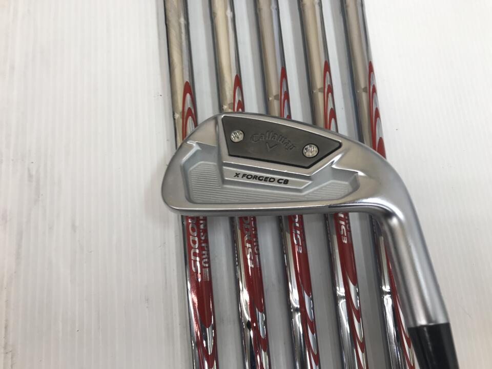 【中古】キャロウェイ X FORGED CB 2021 アイアンセット 26° Sフレックス 38.0インチ NSプロ MODUS 3 TOUR 110 リシャフト品 Cランク 右利き用 Callaway ゴルフクラブ エックスフォージドCB2021 ゴルフドゥ