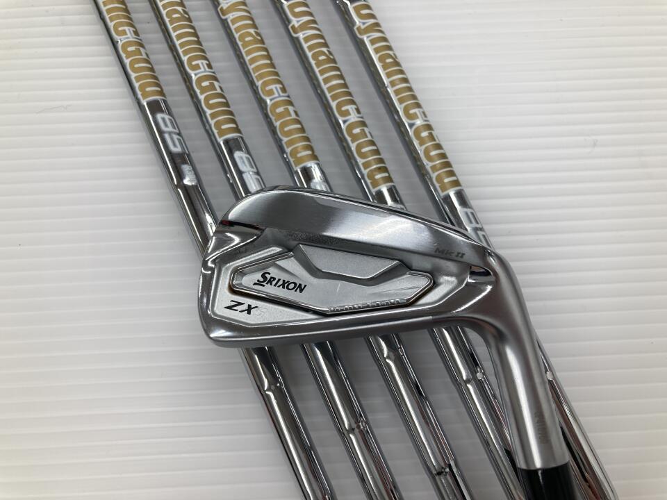 【中古】ダンロップ SRIXON ZX5 Mk2 アイアンセット R300フレックス 37.75インチ ﾀﾞｲﾅﾐｯｸｺﾞｰﾙﾄﾞHT 85 リシャフト品 Cランク 右利き用 DUNLOP ゴルフクラブ スリクソンZX5 MK2 ゴルフドゥ