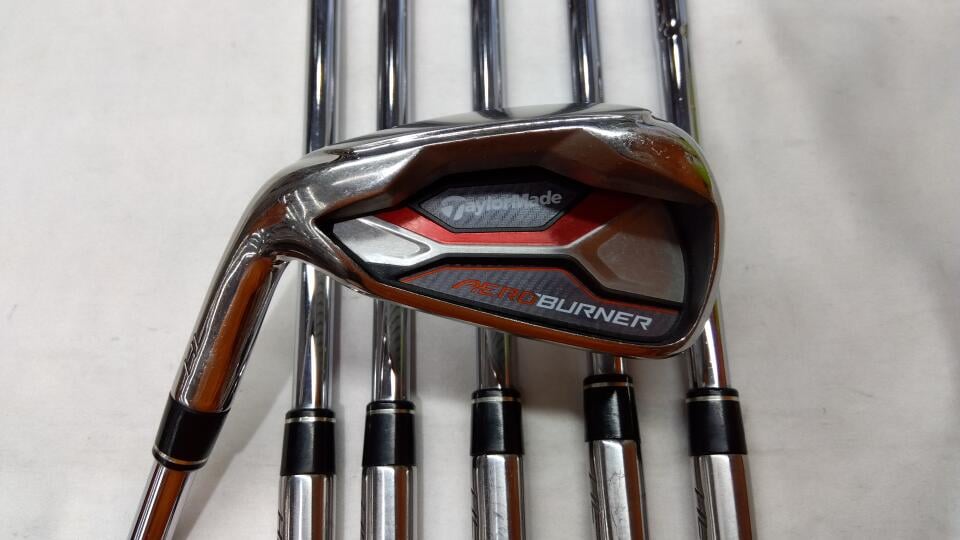 【中古】テーラーメイド AERO BURNER HL US アイアンセット Sフレックス 38.0インチ オリジナルスチール Dランク 左利き用 Taylormade ゴルフクラブ エアロバーナーHL ゴルフドゥ ゴルフ用品 GOLF DO 中