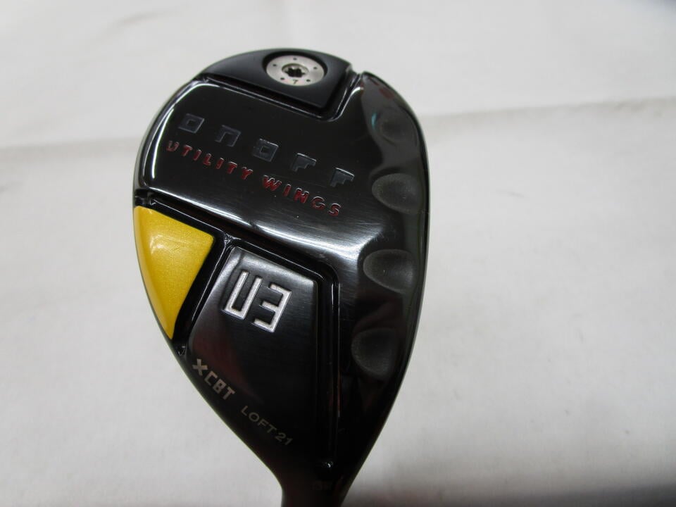 【中古】グローブライド ONOFF UTILITY WINGS KURO 2022 ユーティリティ 21° Sフレックス 39.25インチ ヘッドカバーあり ◆ｶｽﾀﾑ◆NSﾌﾟﾛMODUS 3 TOUR 115 リシャフト品 Cランク 右利き用 GLOBERIDE ゴル