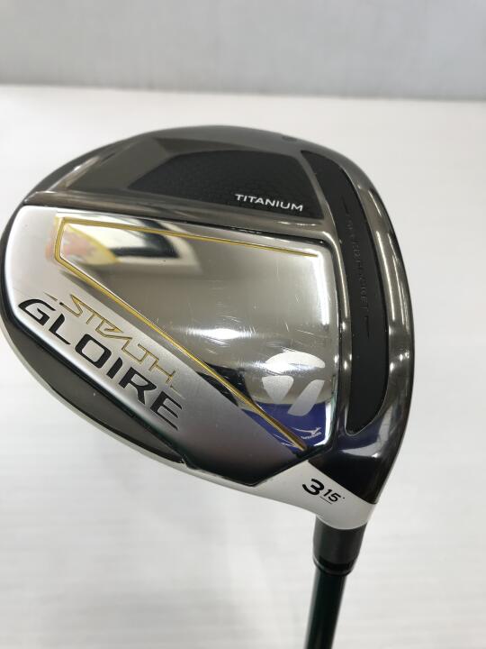 【中古】テーラーメイド STEALTH GLOIRE フェアウェイウッド 3W 15° Sフレックス 43.0インチ ヘッドカバーあり SPEEDER NXGREEN 60 リシャフト品 Cランク 右利き用 Taylormade ゴルフクラブ ステルスグロー