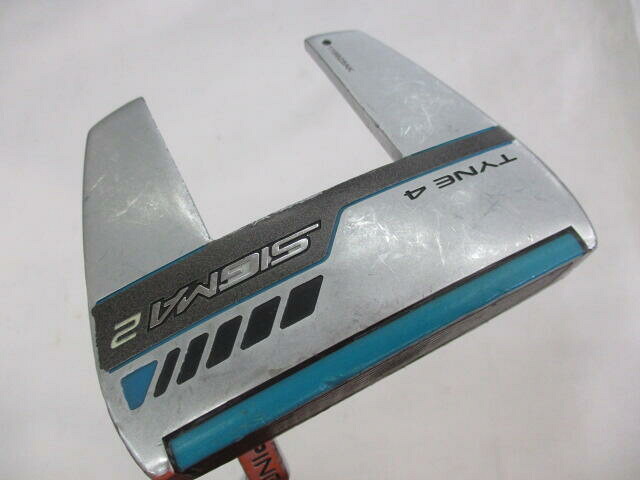 【中古】ピン SIGMA 2 TYNE 4 Platinum パター 34.0インチ ヘッドカバーあり オリジナルスチール(PP60ｸﾞﾘｯﾌﾟ) Dランク 右利き用 PING ゴルフクラブ ゴルフドゥ ゴルフ用品 GOLF DO 中古ゴルフクラ