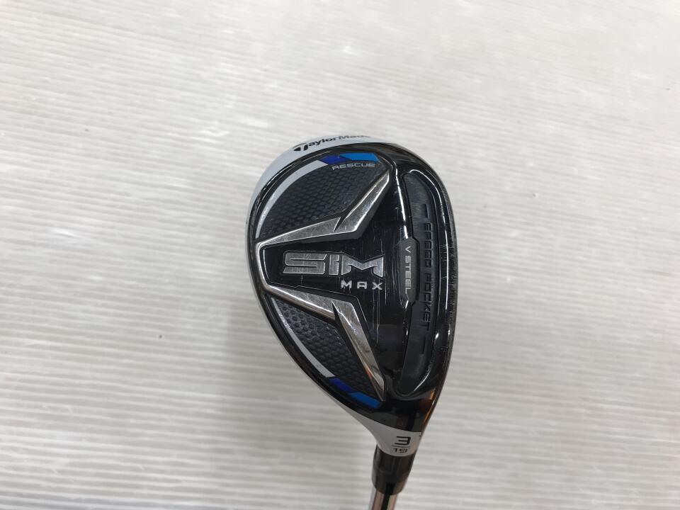 【中古】テーラーメイド SIM MAX ユーティリティ 19&deg; Sフレックス 39.75インチ ヘッドカバーあり KBS MAX85 JP Dランク 右利き用 Taylormade ゴルフクラブ シムマックス ゴルフドゥ ゴルフ用品 GOLF DO 中｜ゴルフ ドゥ 中古クラブ店
