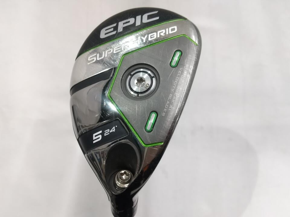 【中古】キャロウェイ EPIC SUPER HYBRID ユーティリティ 24° Rフレックス 39.376インチ ヘッドカバーあり Diamana 55 for Callaway Cランク 右利き用 Callaway ゴルフクラブ エピックスーパーハイブリッド