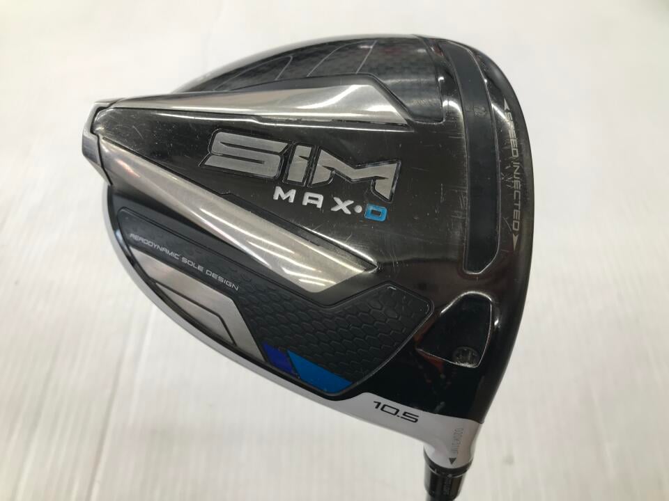 【中古】テーラーメイド SIM MAX-D ドライバー 10.5° Sフレックス 45.0インチ Speedar569EVOLUTION4 リシャフト品 Dランク 右利き用 Taylormade ゴルフクラブ シムマックスD ゴルフドゥ ゴルフ用品 GOLF DO 中|ゴルフ ドゥ 中古クラブ店